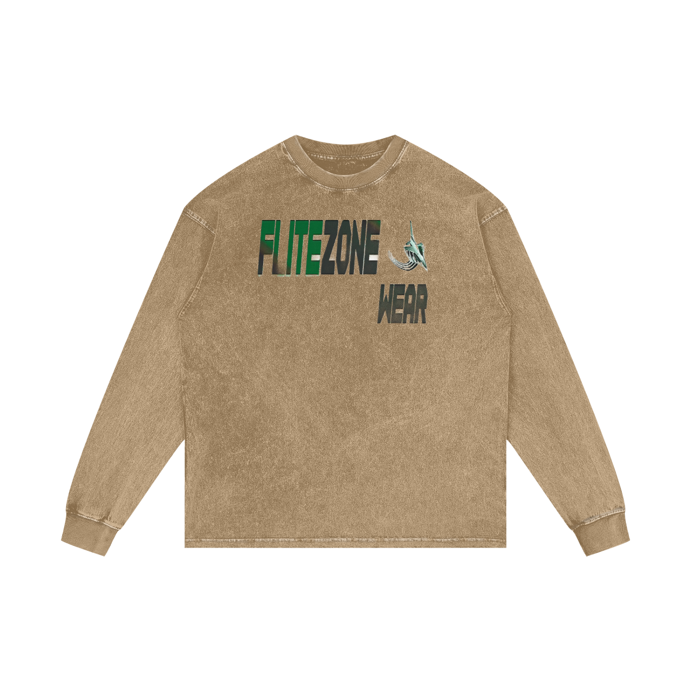 FZ Unisex Acid Wash Oversize Long Sleeve Tee