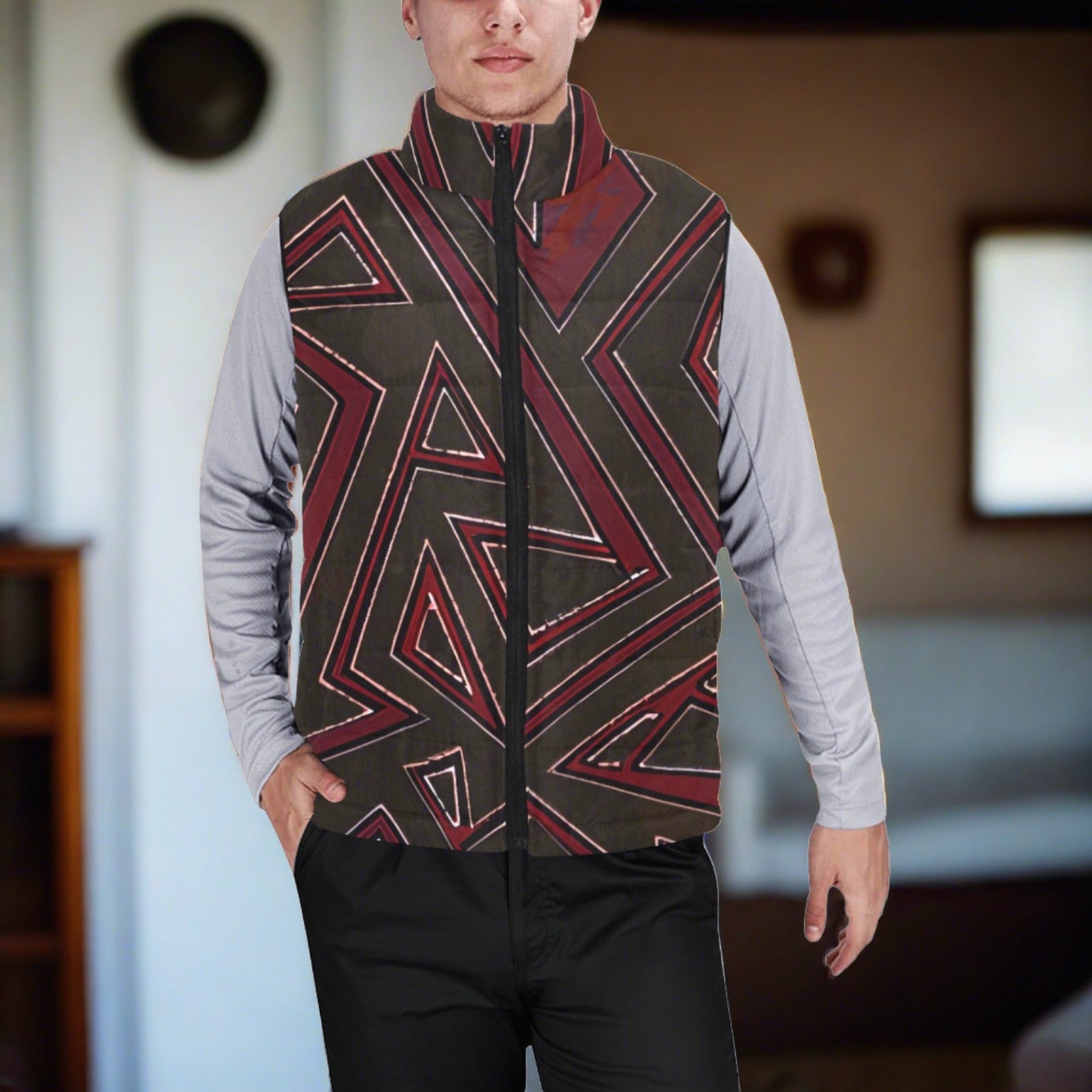 FZ MEN'S AFRICAN PRINT PUFF JACKET - FZwear