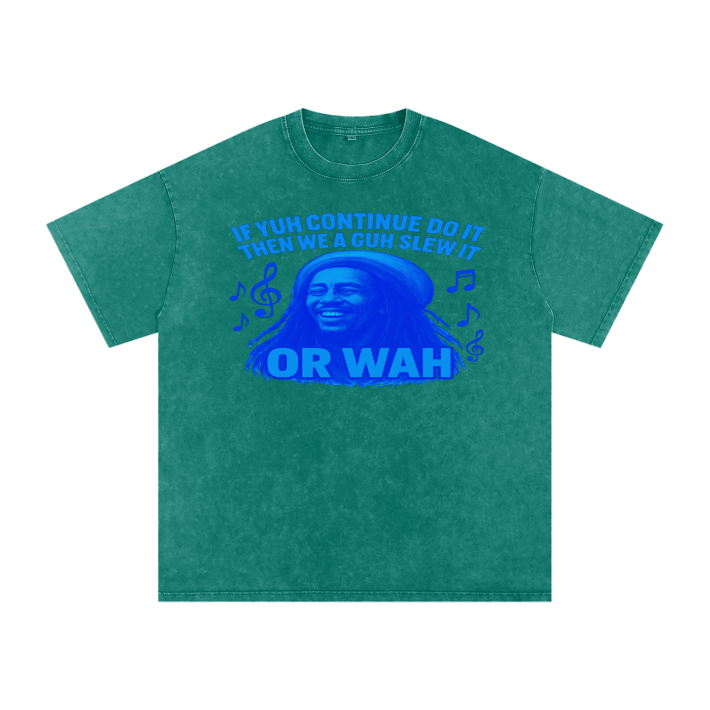 FZ Unisex "Or Wah" Acid Wash Oversize Tee