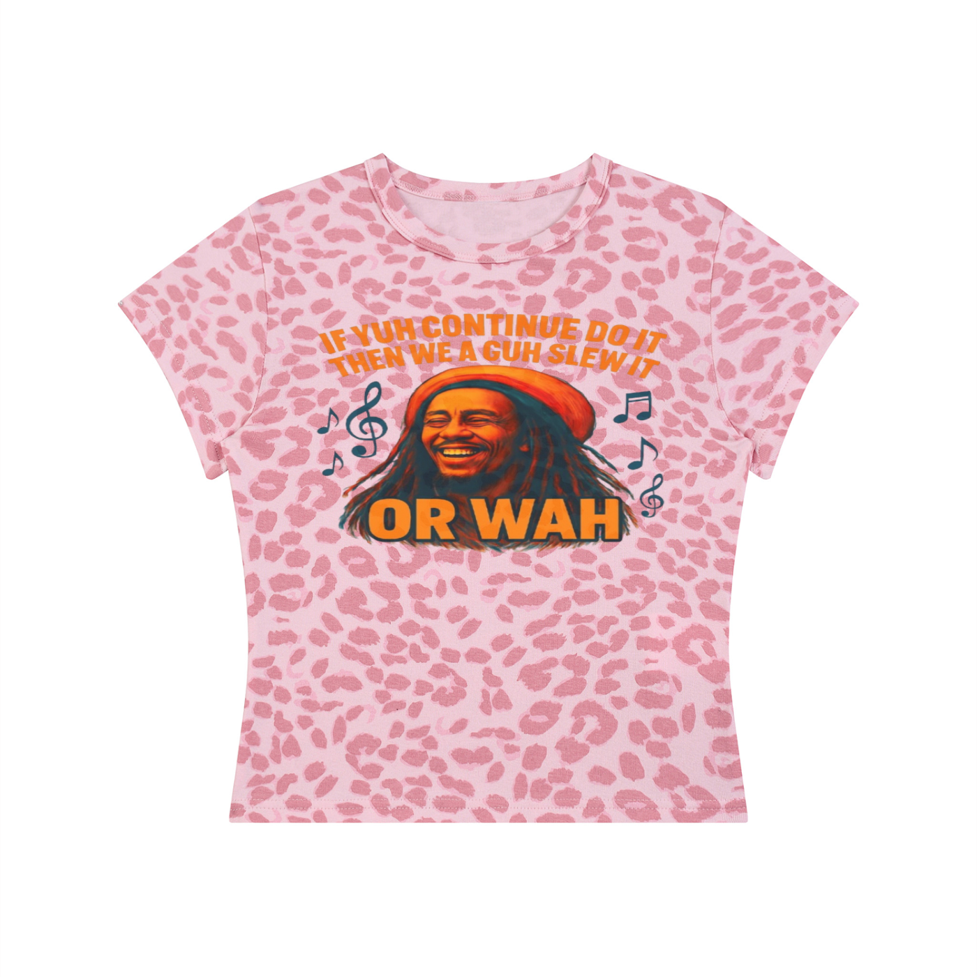 FZ Women’s Leopard Print Or Wah Crop Tee