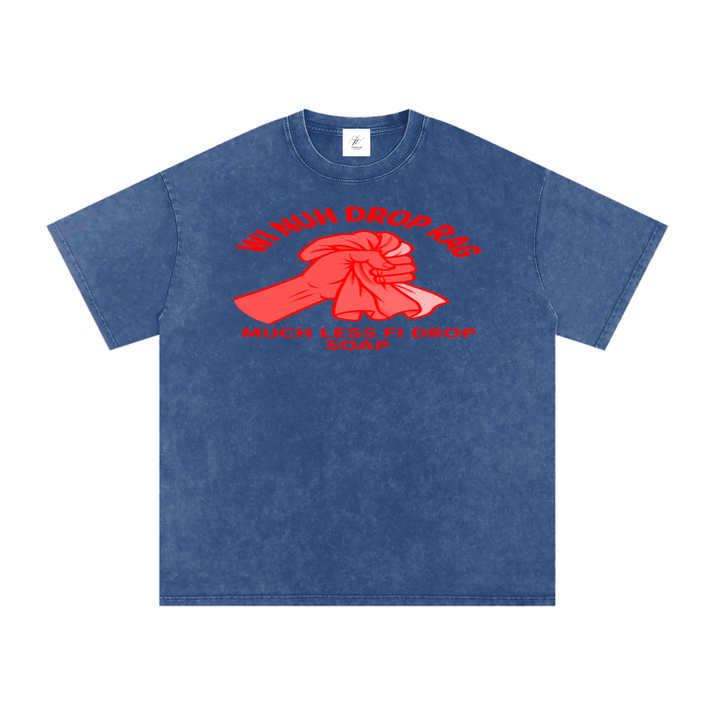 FZ Unisex Acid Wash Rag Oversize Tee