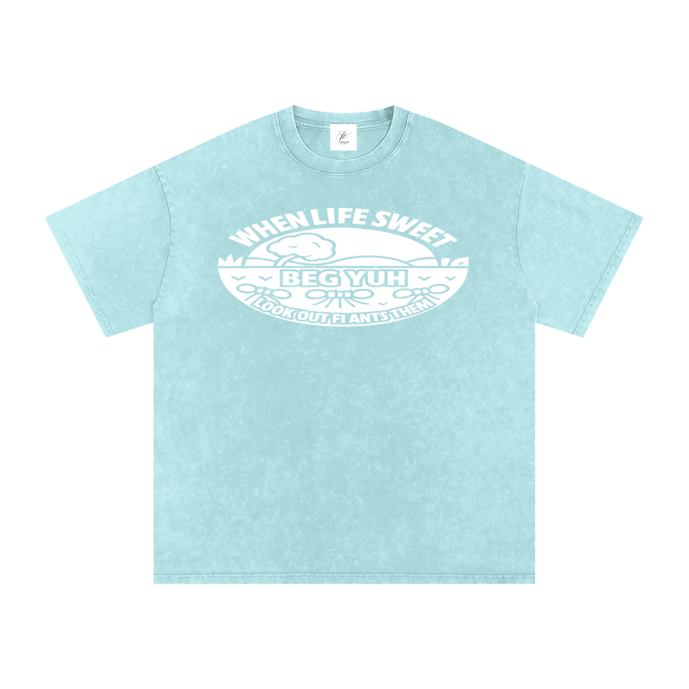FZ Unisex Acid Wash Oversize Tee