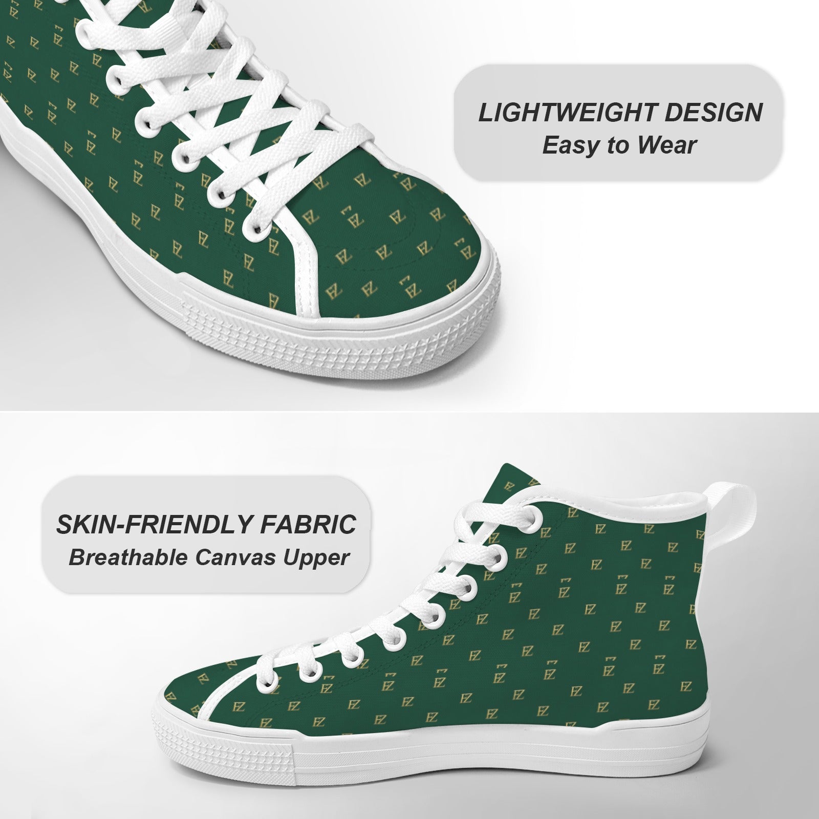 FZ Men's New Vancouver High Top Canvas Shoes