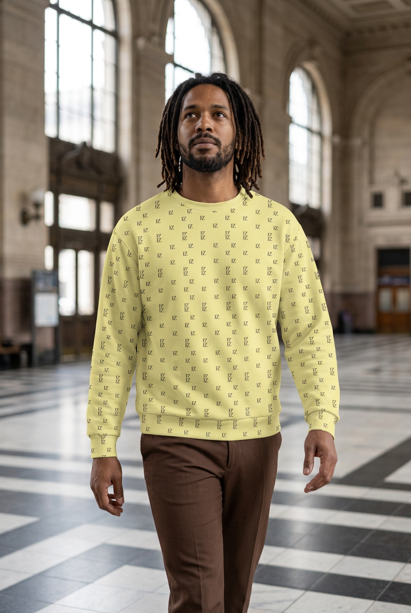 Afro-Latino man walking through a historic train station
