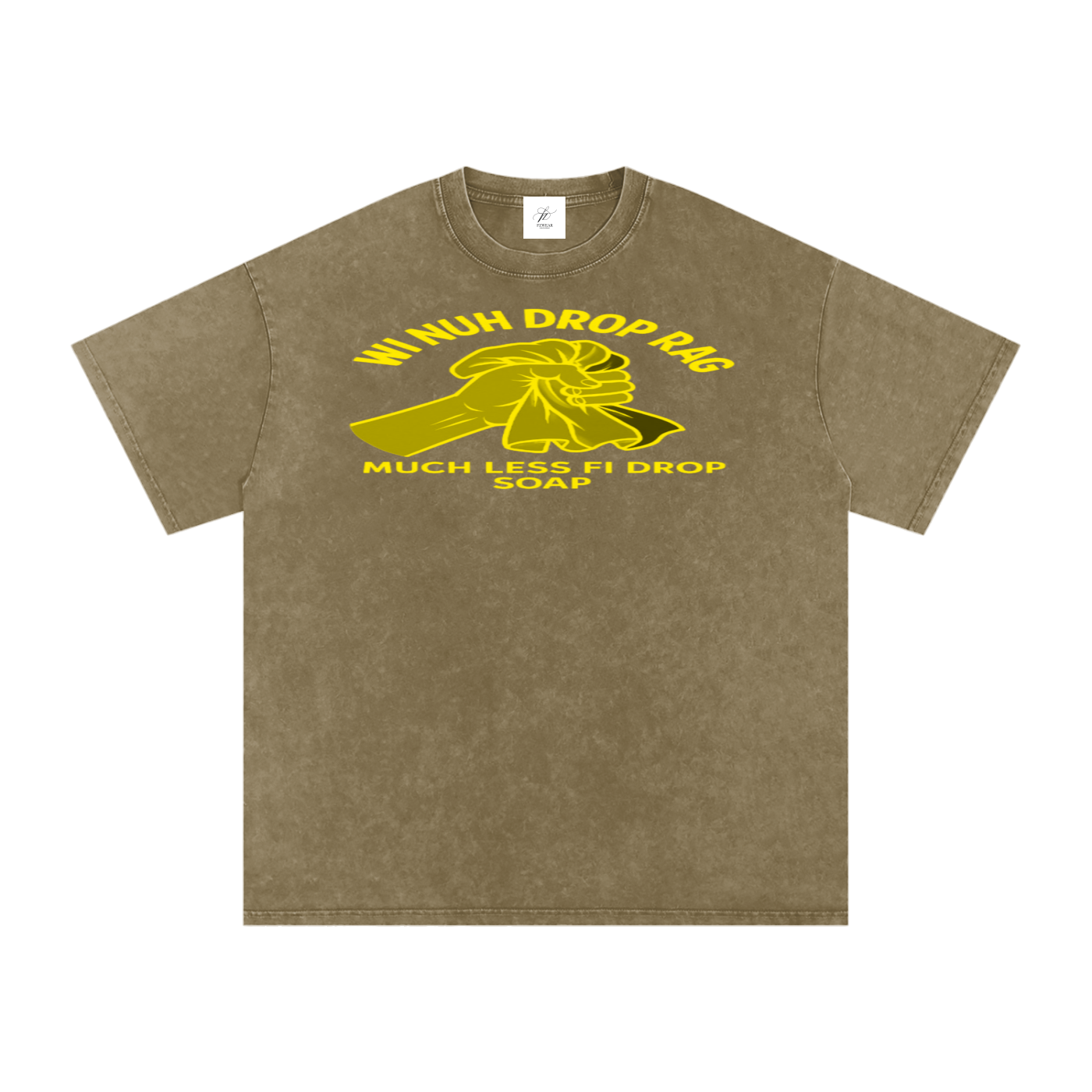 FZ Unisex Acid Wash Rag Oversize Tee