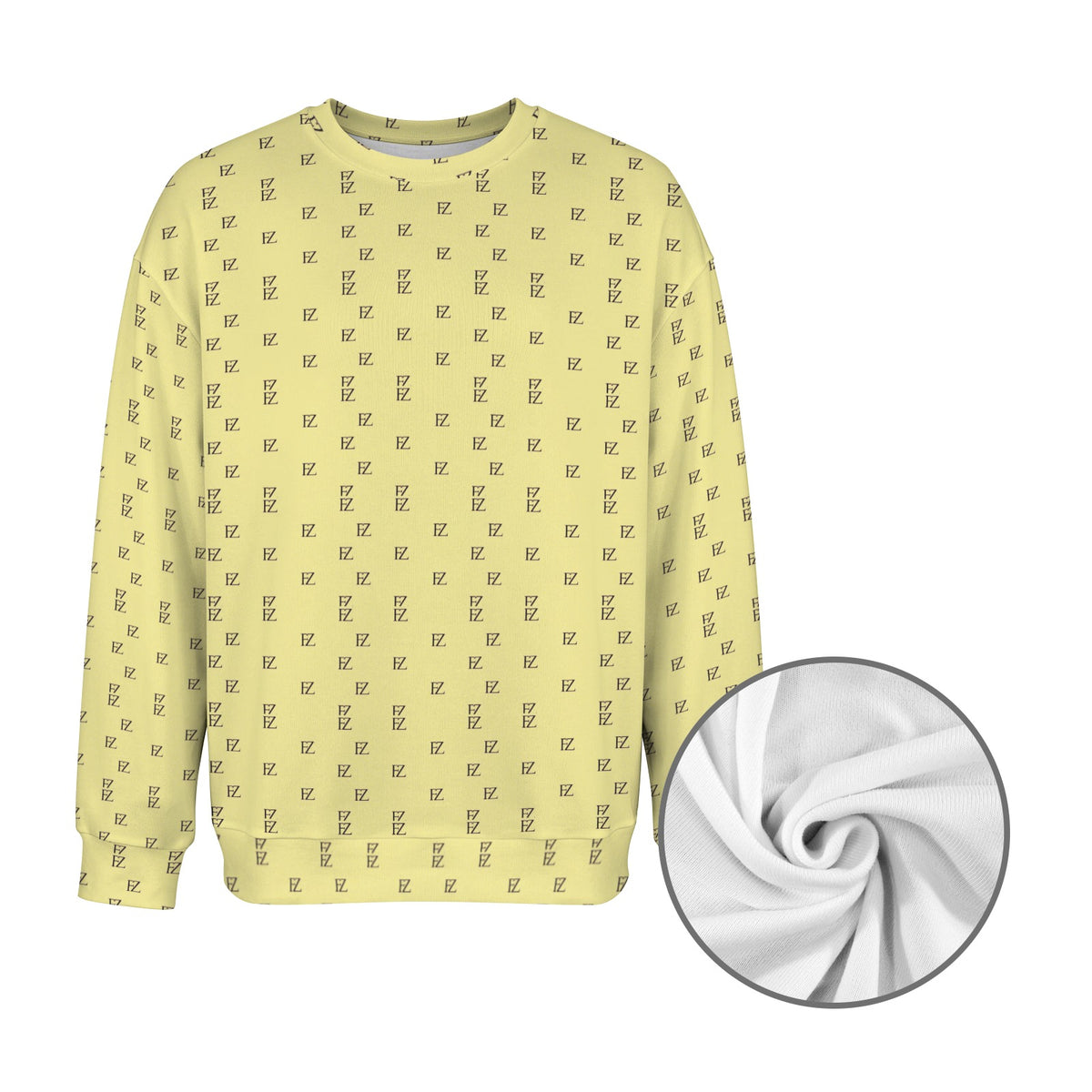 FZ Men's Original Monogram Crewneck Sweater Pullover