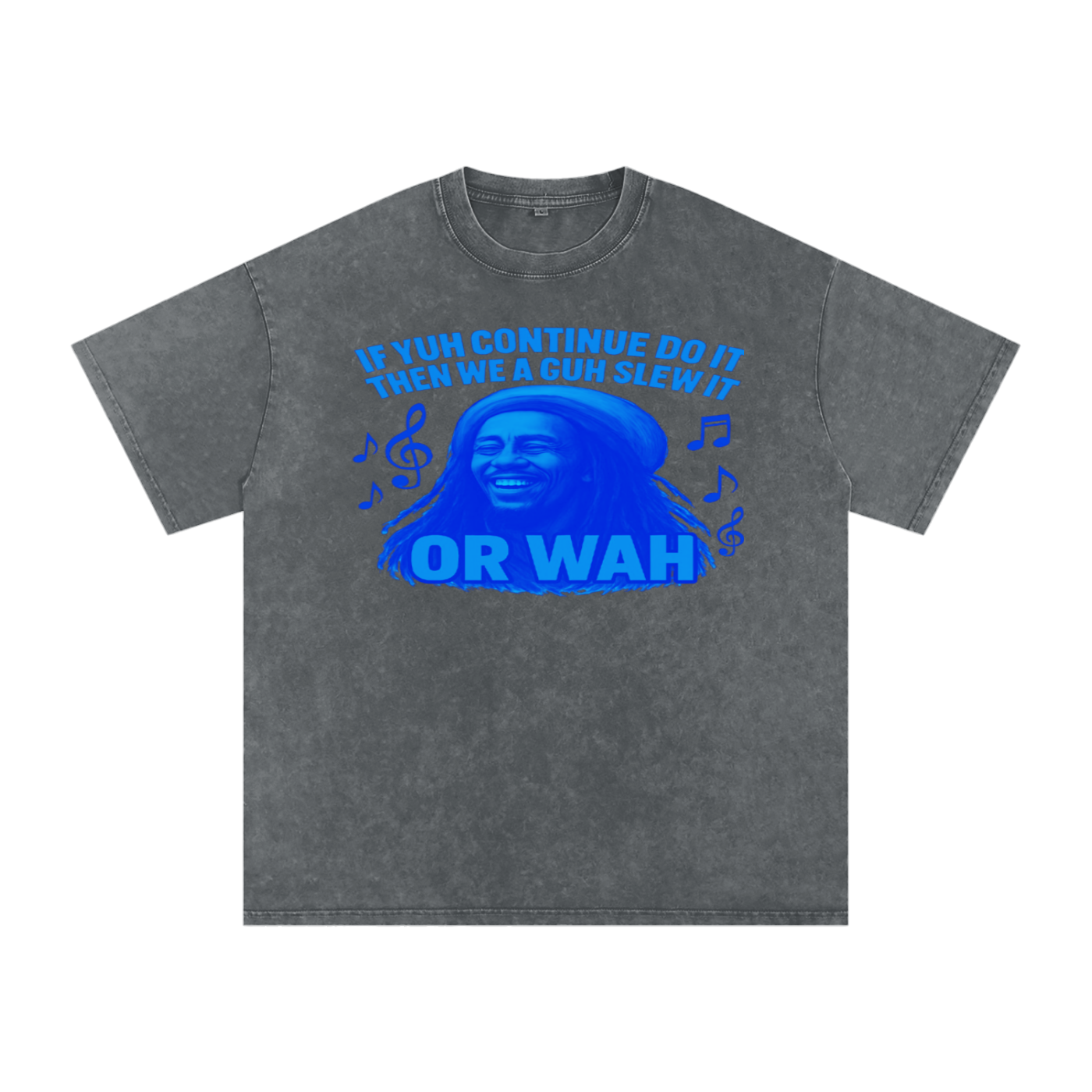 FZ Unisex "Or Wah" Acid Wash Oversize Tee