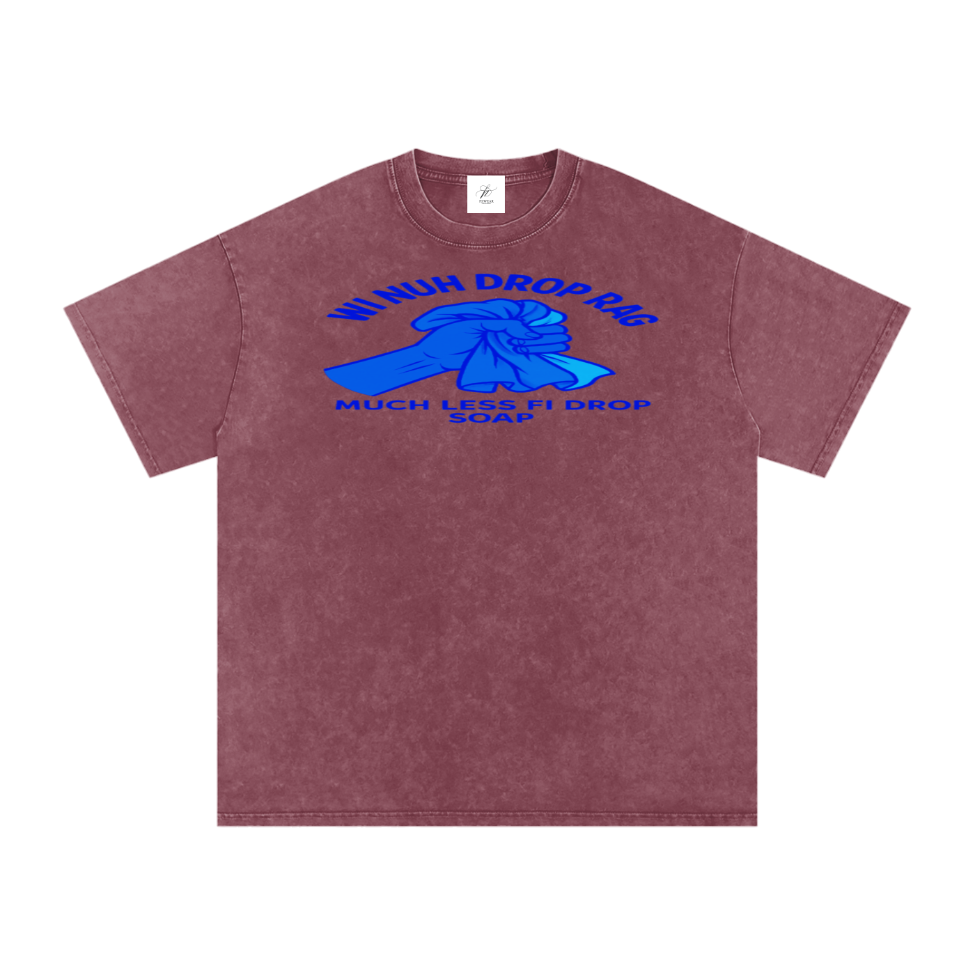 FZ Unisex Acid Wash Rag Oversize Tee