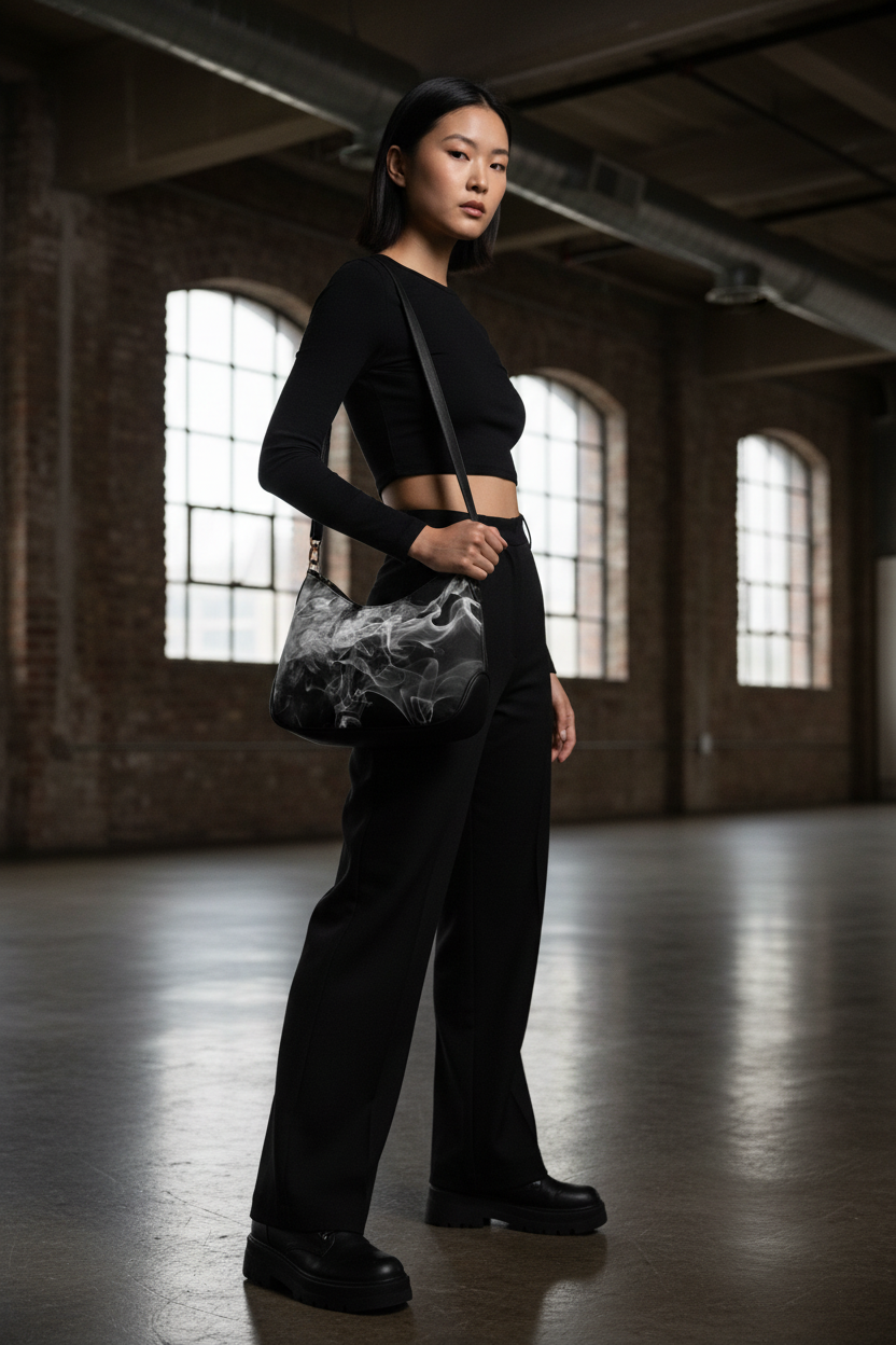 Black White Smoke Bag - Loft