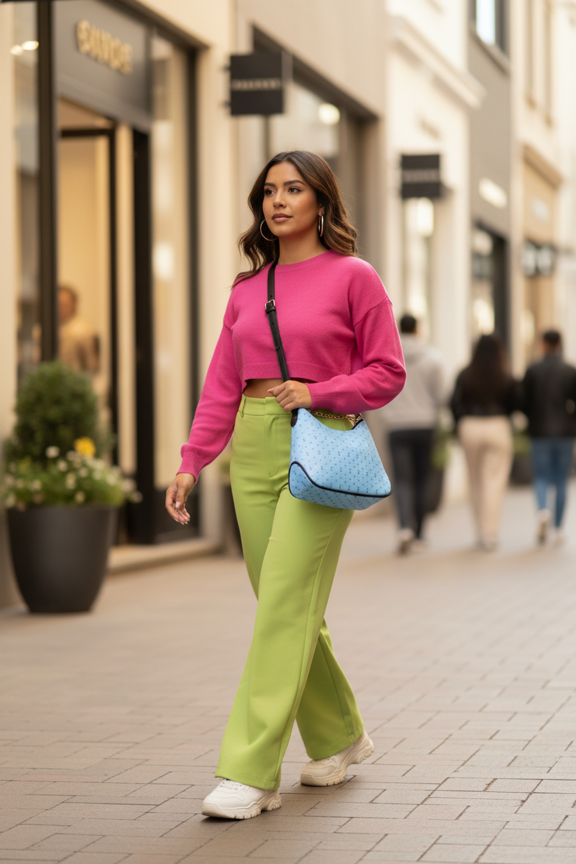 Blue Monogram Bag - Boutique