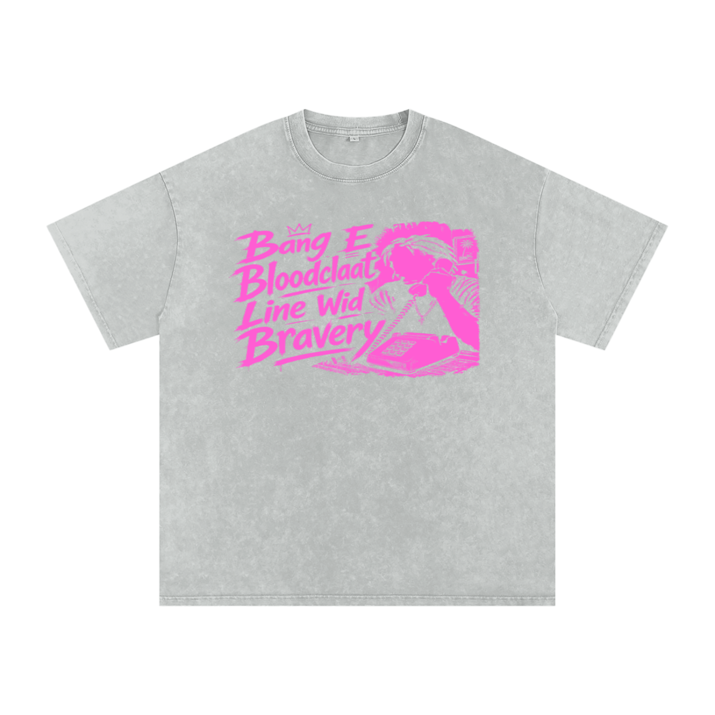 FZ Unisex Snow Washed Oversized Banga Cotton Tee