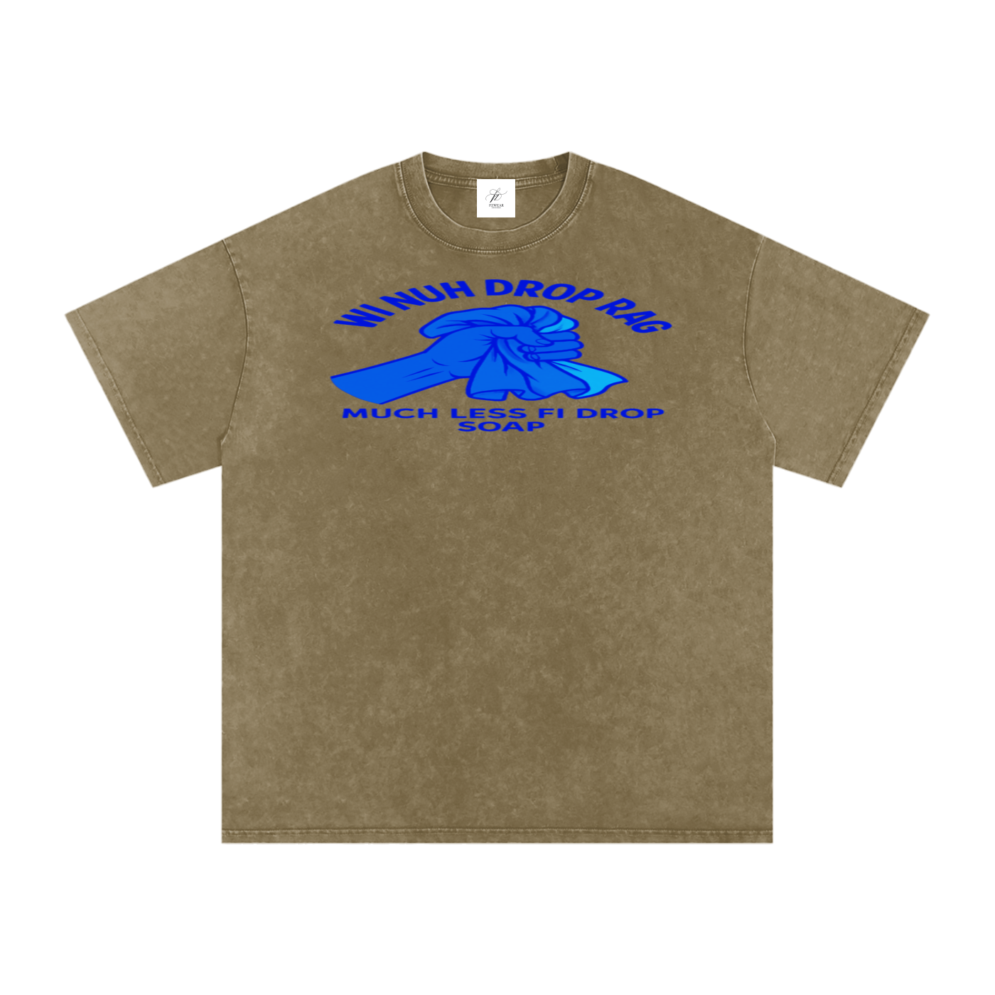 FZ Unisex Acid Wash Rag Oversize Tee