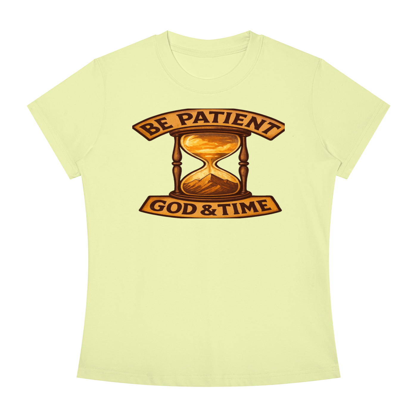 FZ Women's Slim Fit God & Time Crewneck Tee