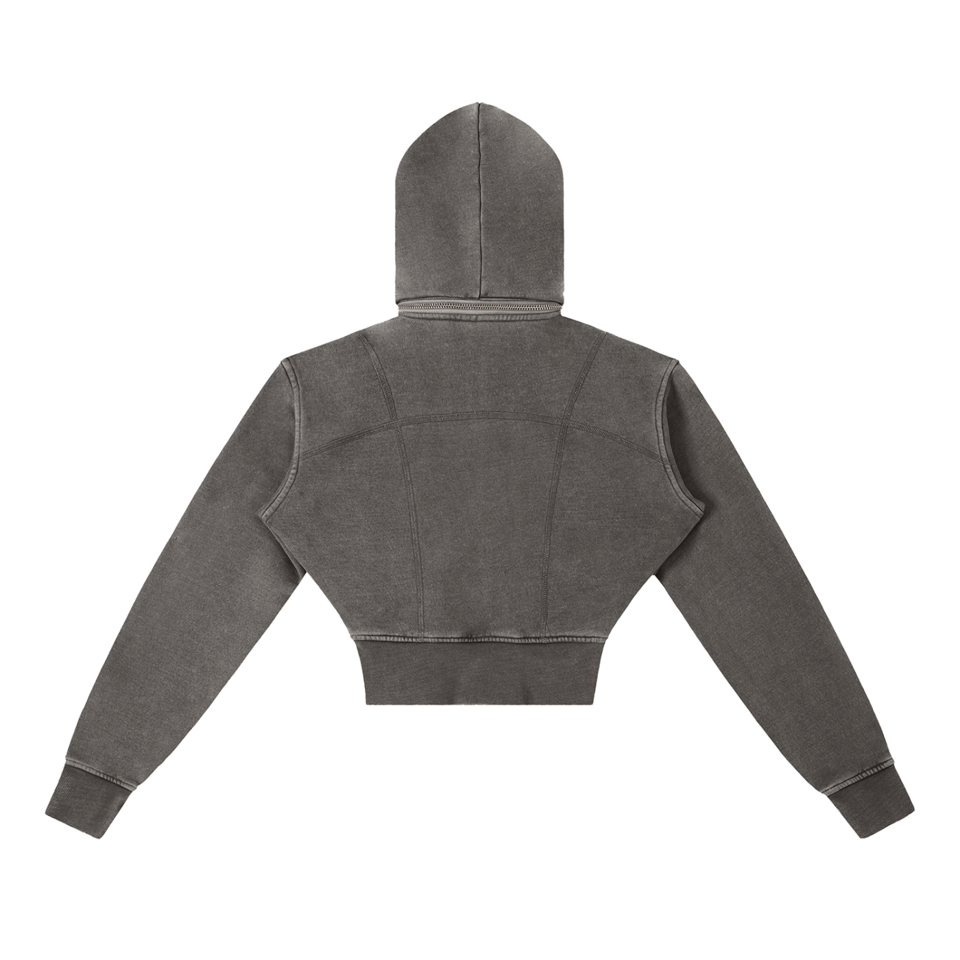 FZ Women's Vintage Washed Cropped Fleece Hoodie