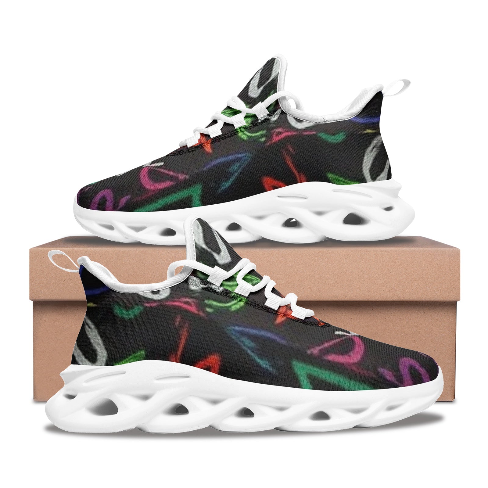 FZ African Print Unisex Bounce Mesh Knit Sneakers - FZwear