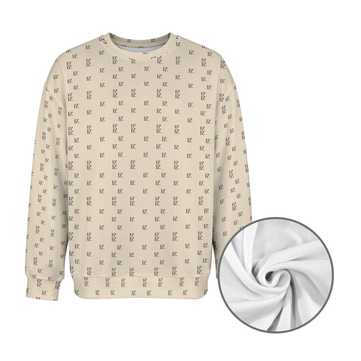 FZ Men's Original Monogram Crewneck Sweater Pullover