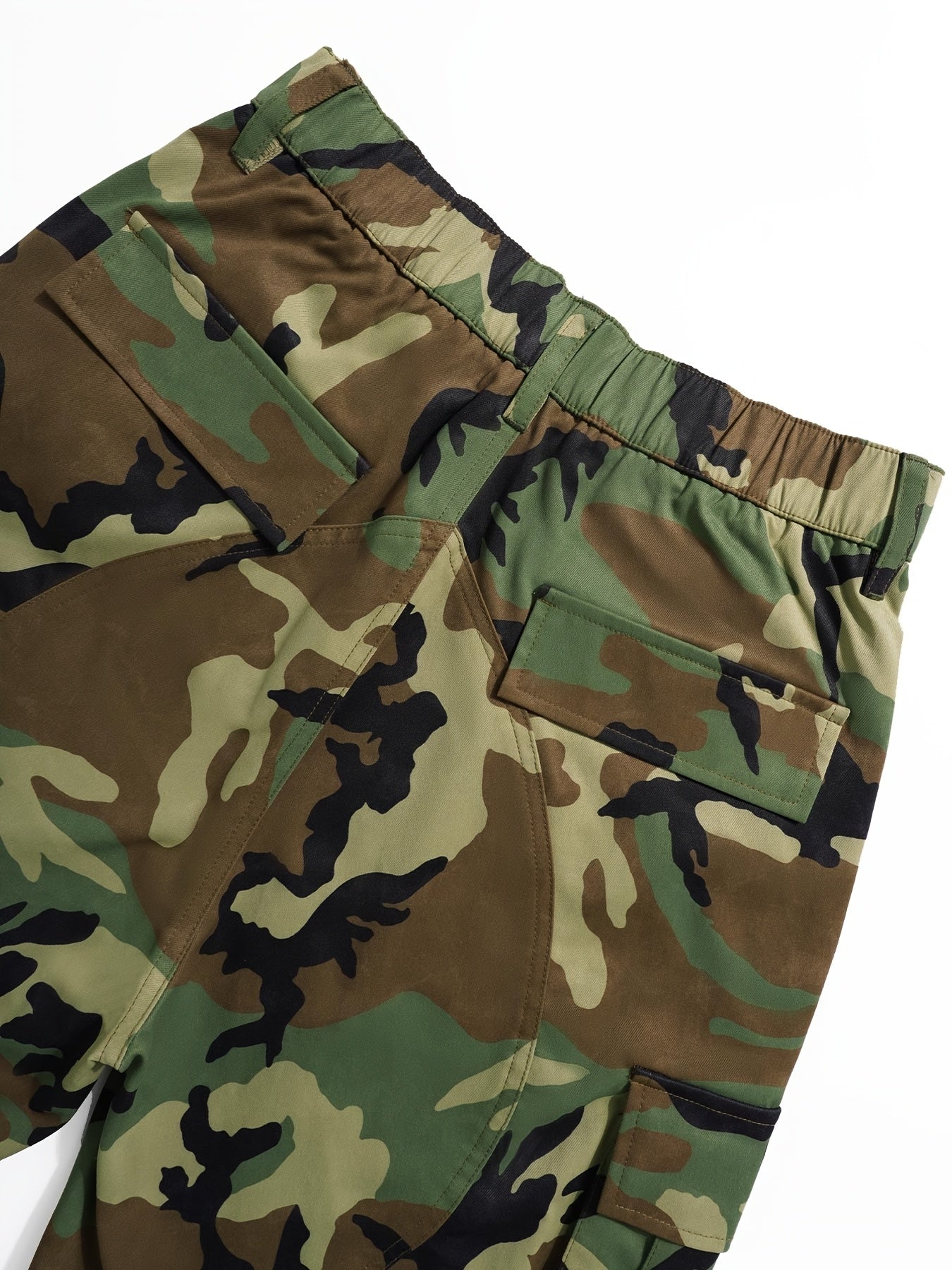 FZ Women's Camo Print Casual Street Style Elastic Waist Cargo Pants