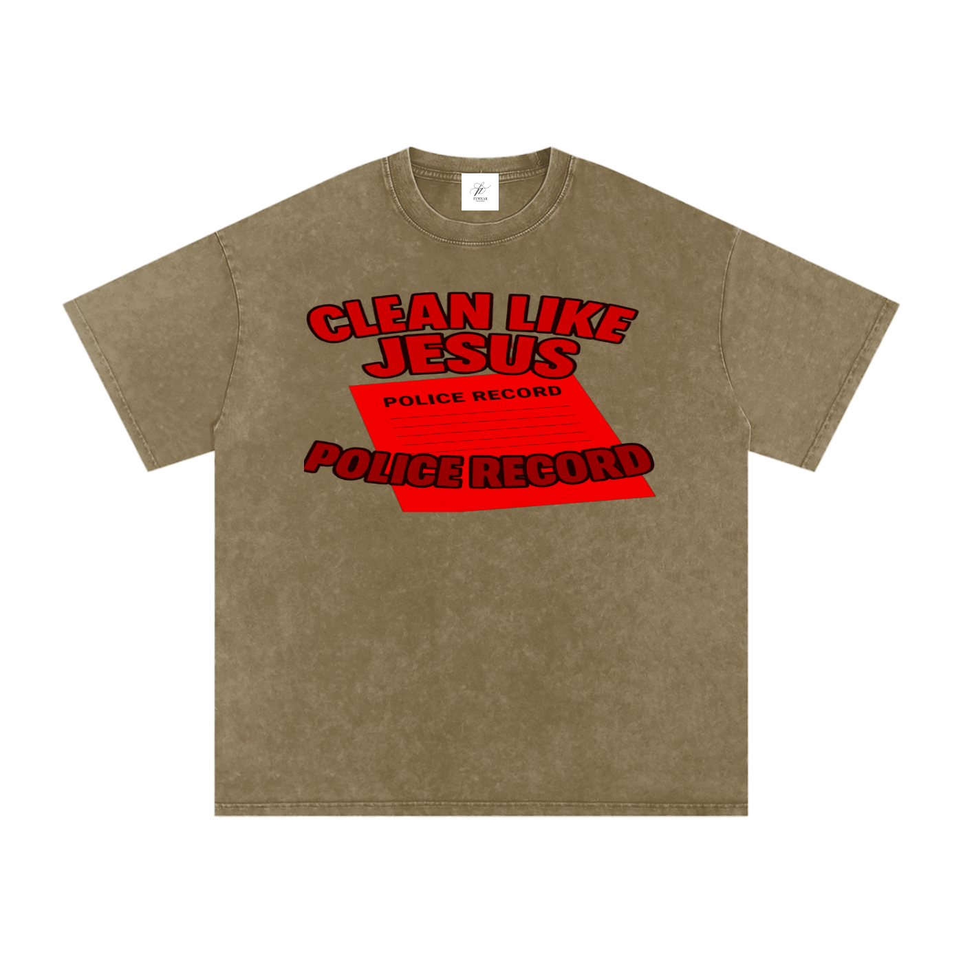 FZ Unisex Acid Wash Oversize Tee