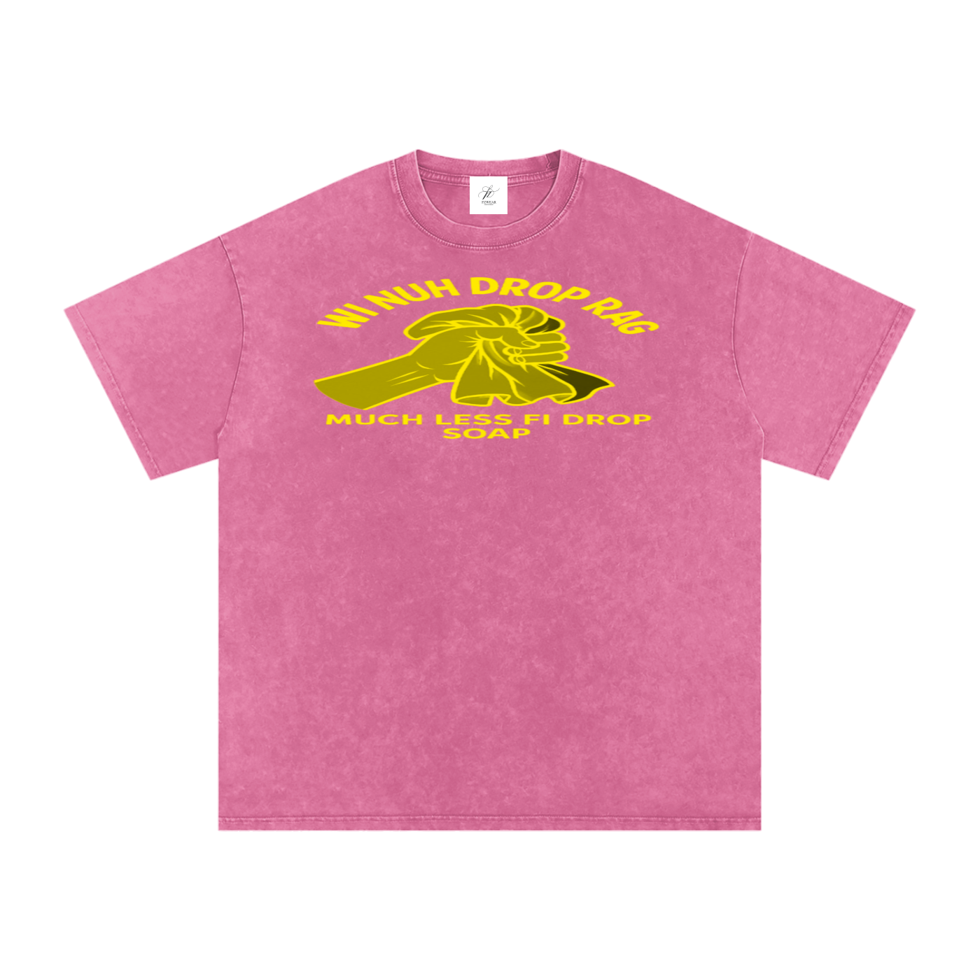 FZ Unisex Acid Wash Rag Oversize Tee
