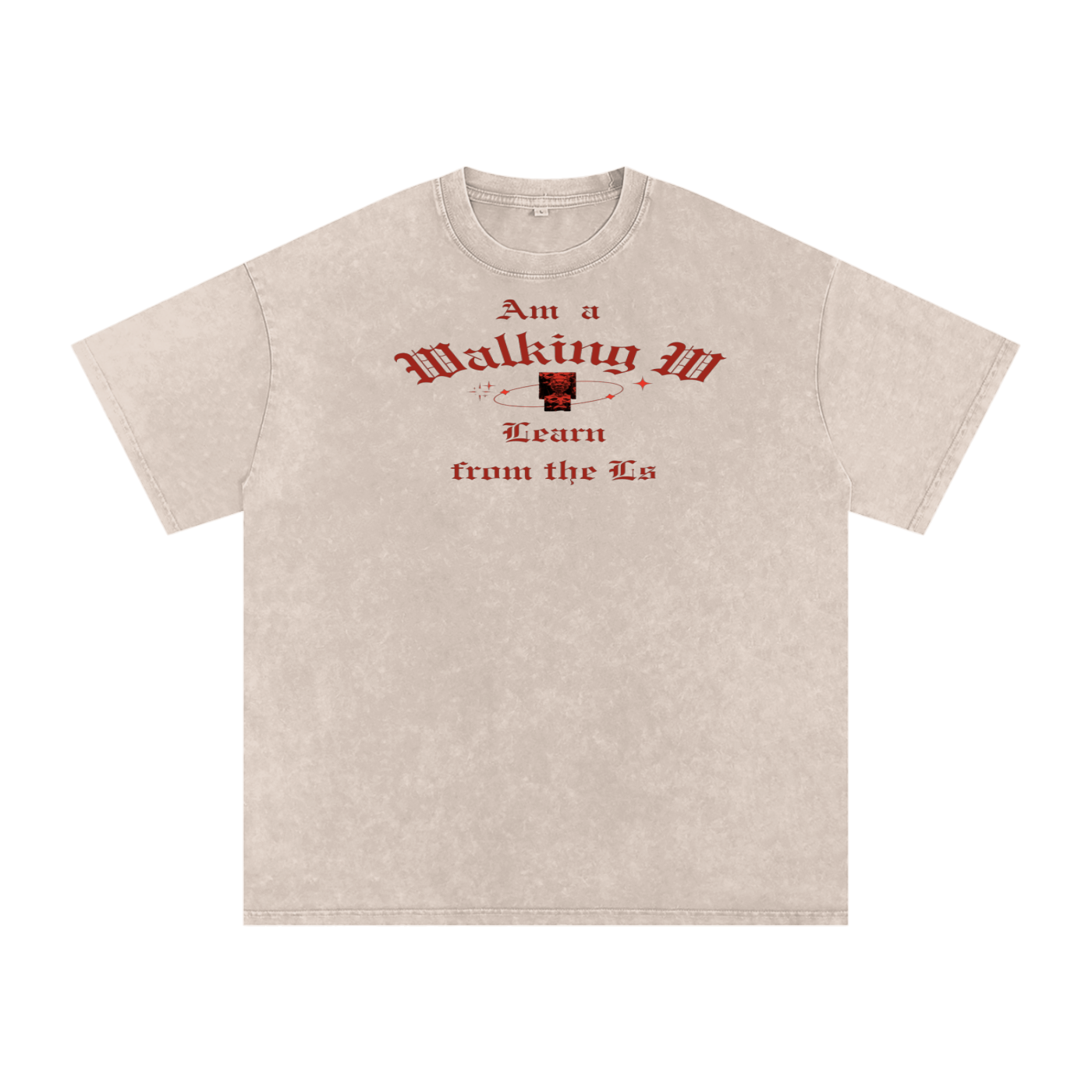 FZ Unisex Snow Washed Oversized Cotton Tee