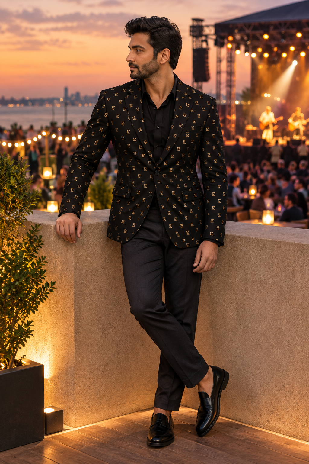 Concert terrace look