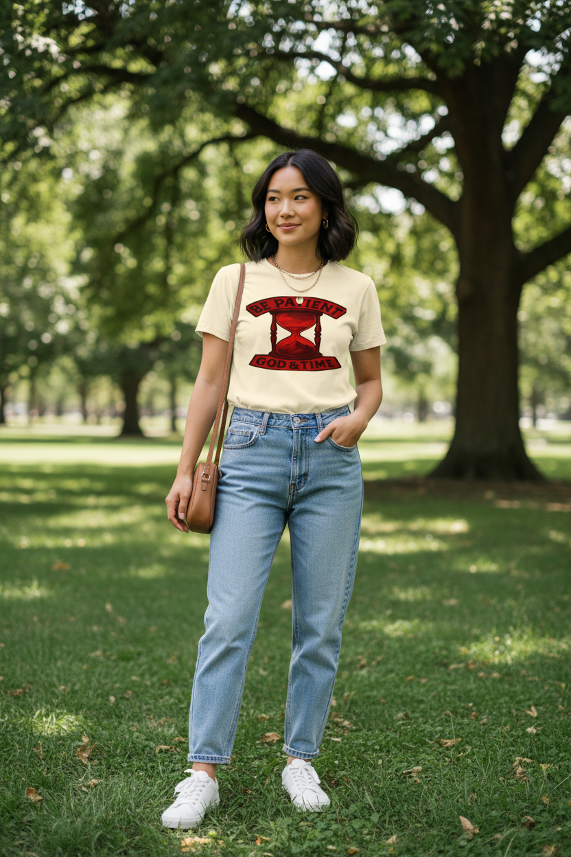 Cream - Red Hourglass Tee