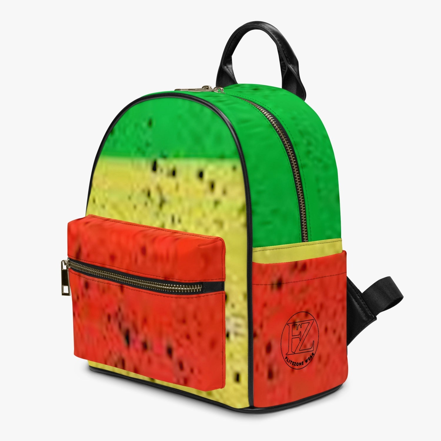 FZ Rasta Yaad Printed PU Backpack - FZwear