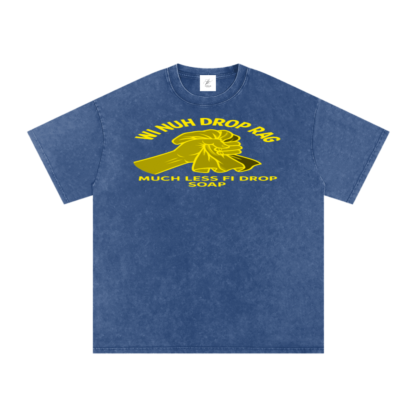 FZ Unisex Acid Wash Rag Oversize Tee