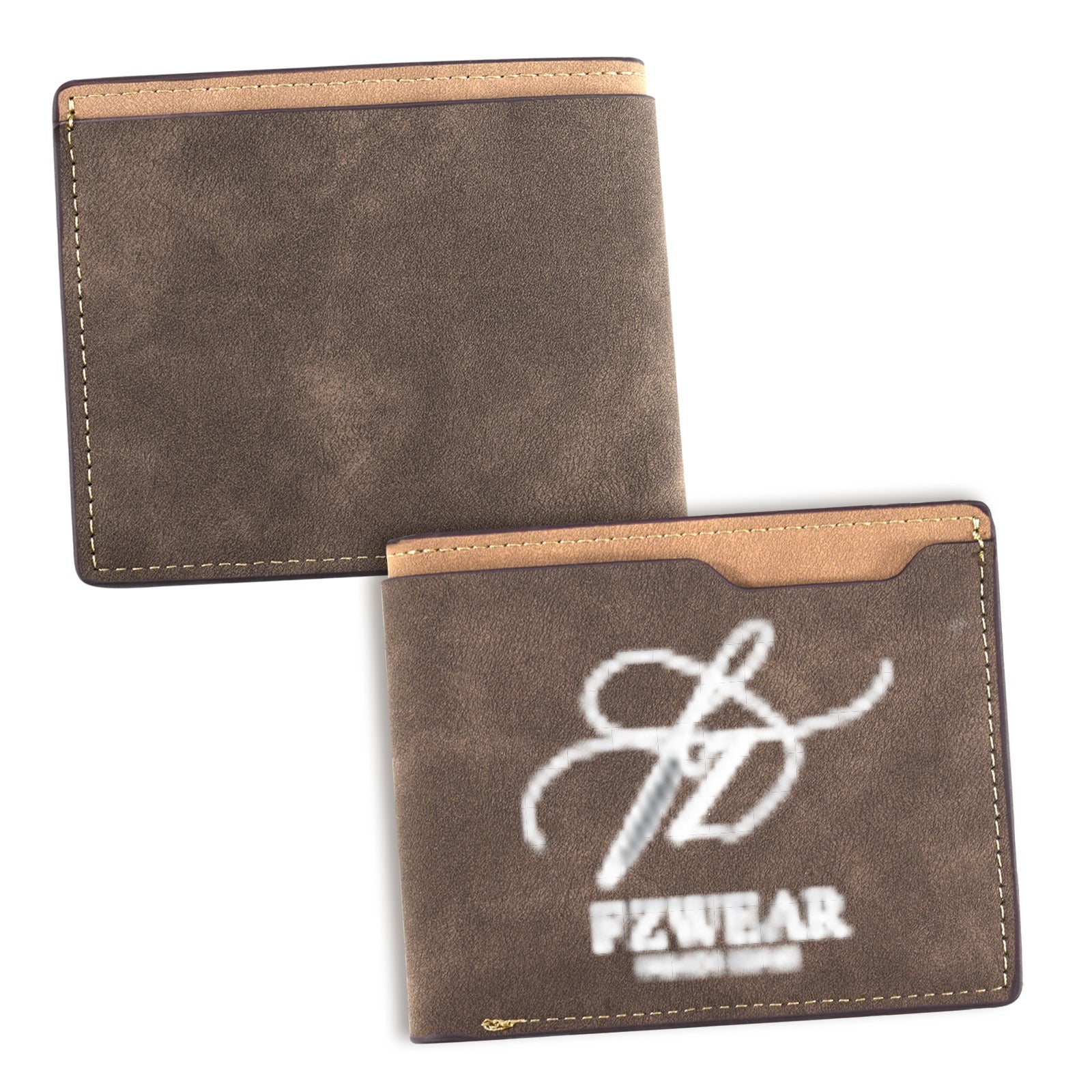 FZ Custom Engraved No Zipper Wallet