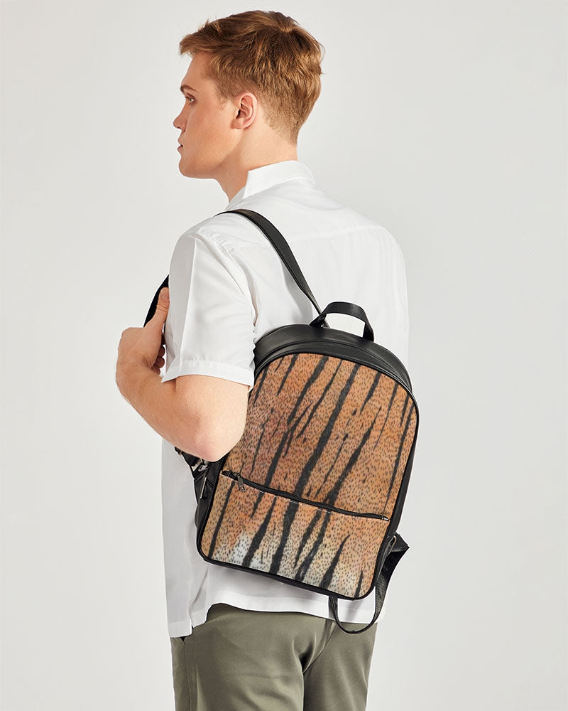 FZ AFRICAN TIGER PRINT Classic Faux Leather Backpack - FZwear