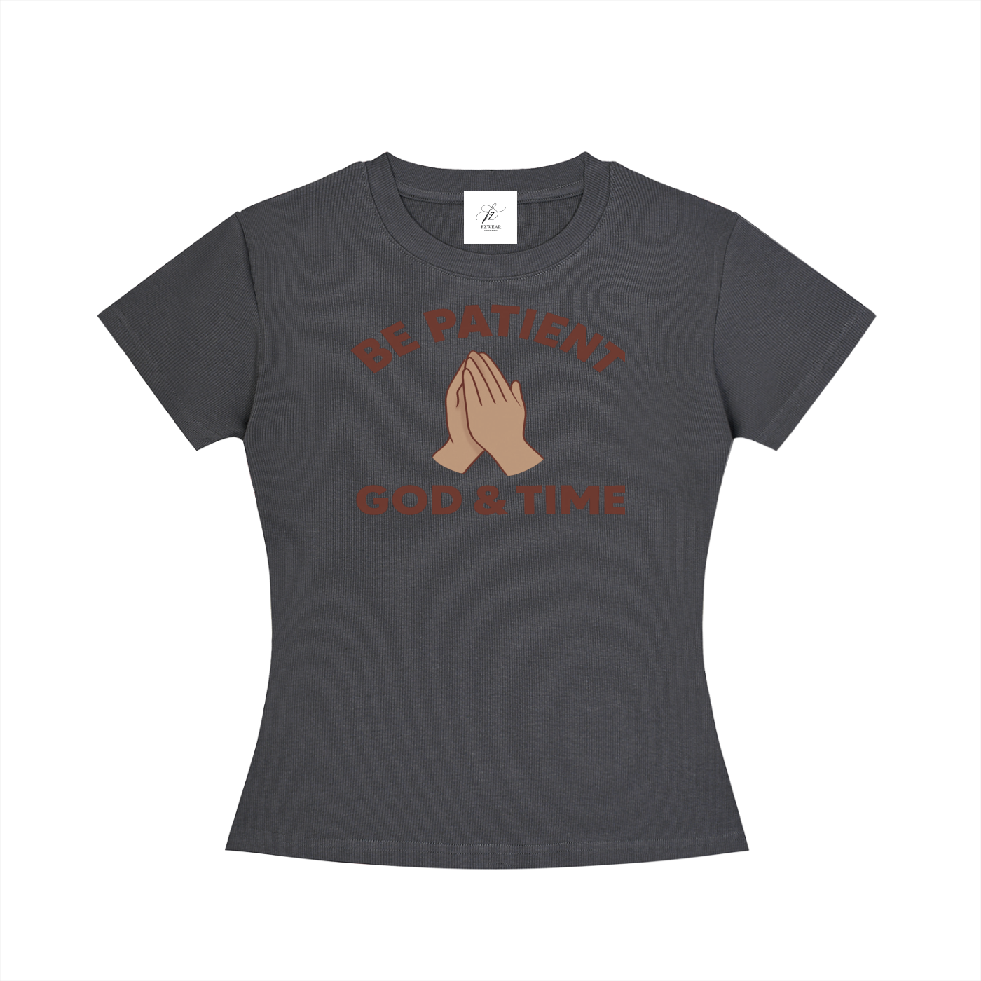 FZ Women's Slim Fit God & Time Crewneck Tee