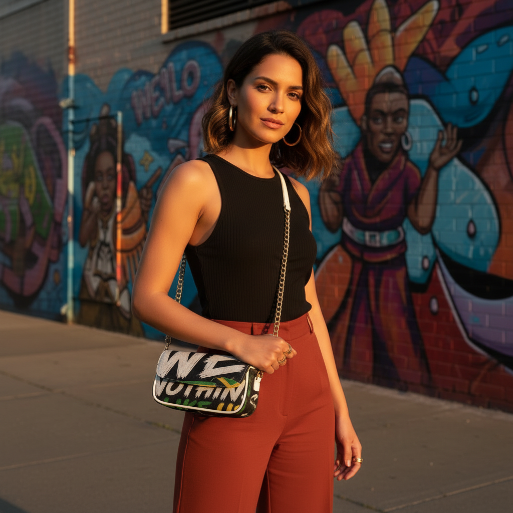 Diverse model - urban mural