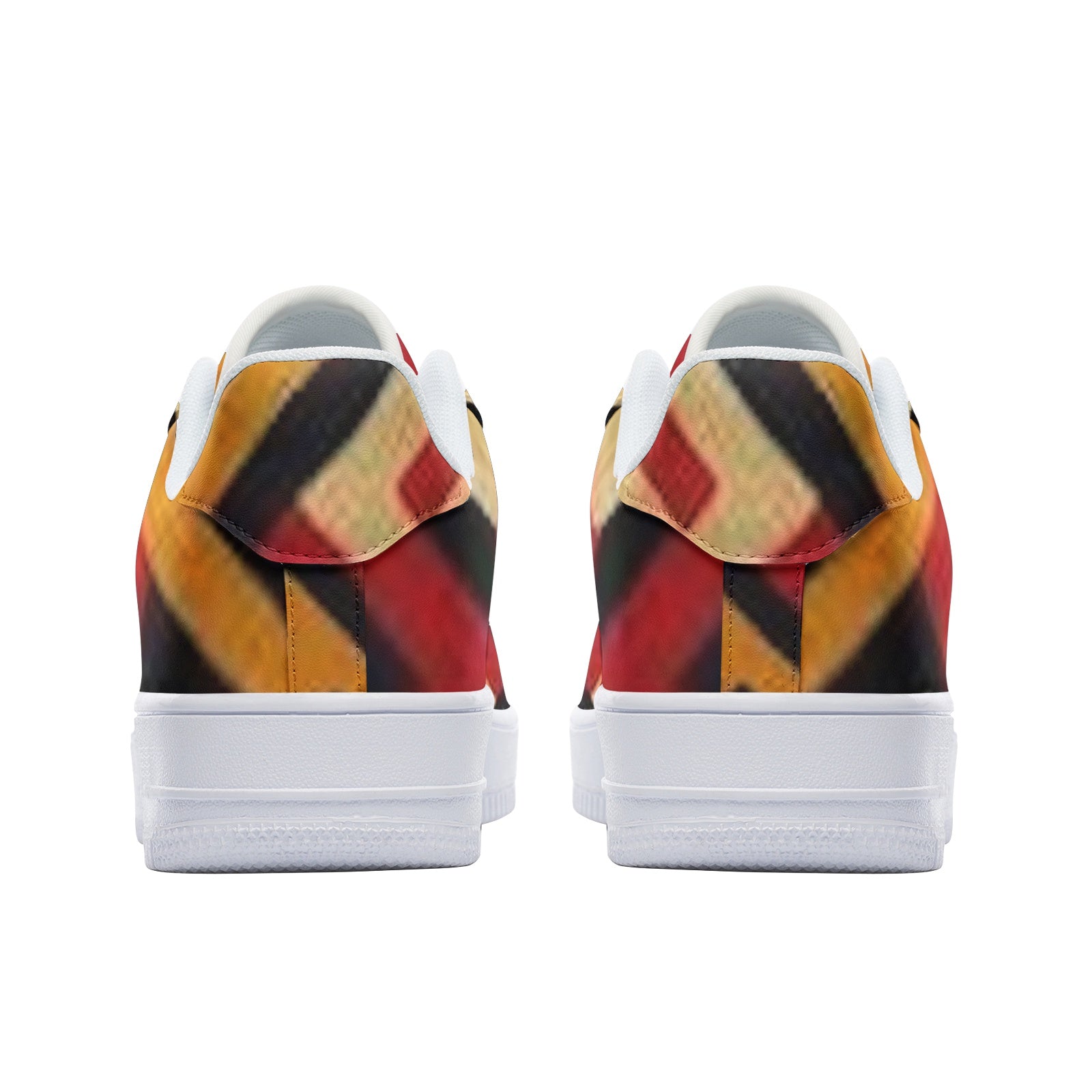 FZ African Print Unisex Low Top Leather Sneakers - FZwear