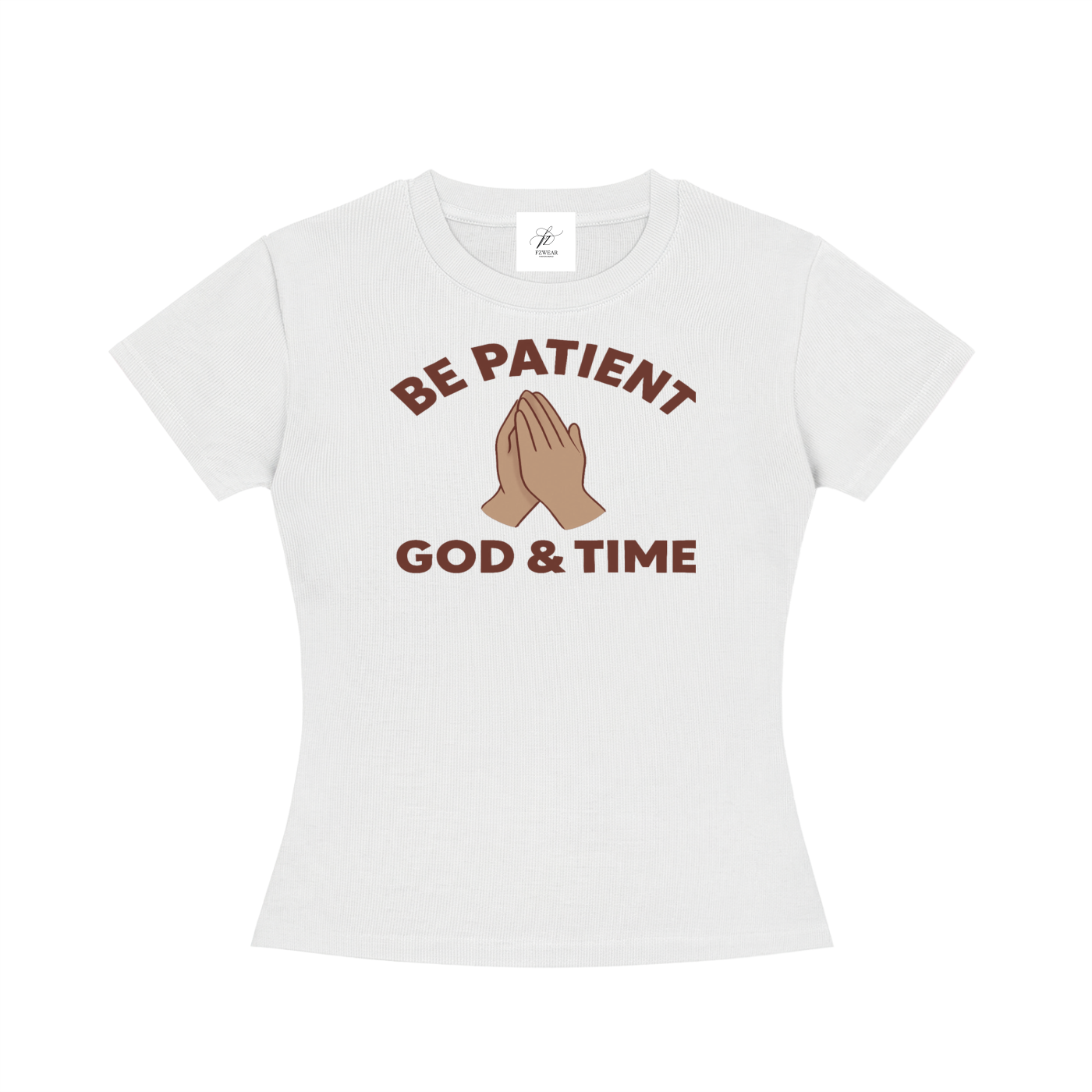 FZ Women's Slim Fit God & Time Crewneck Tee