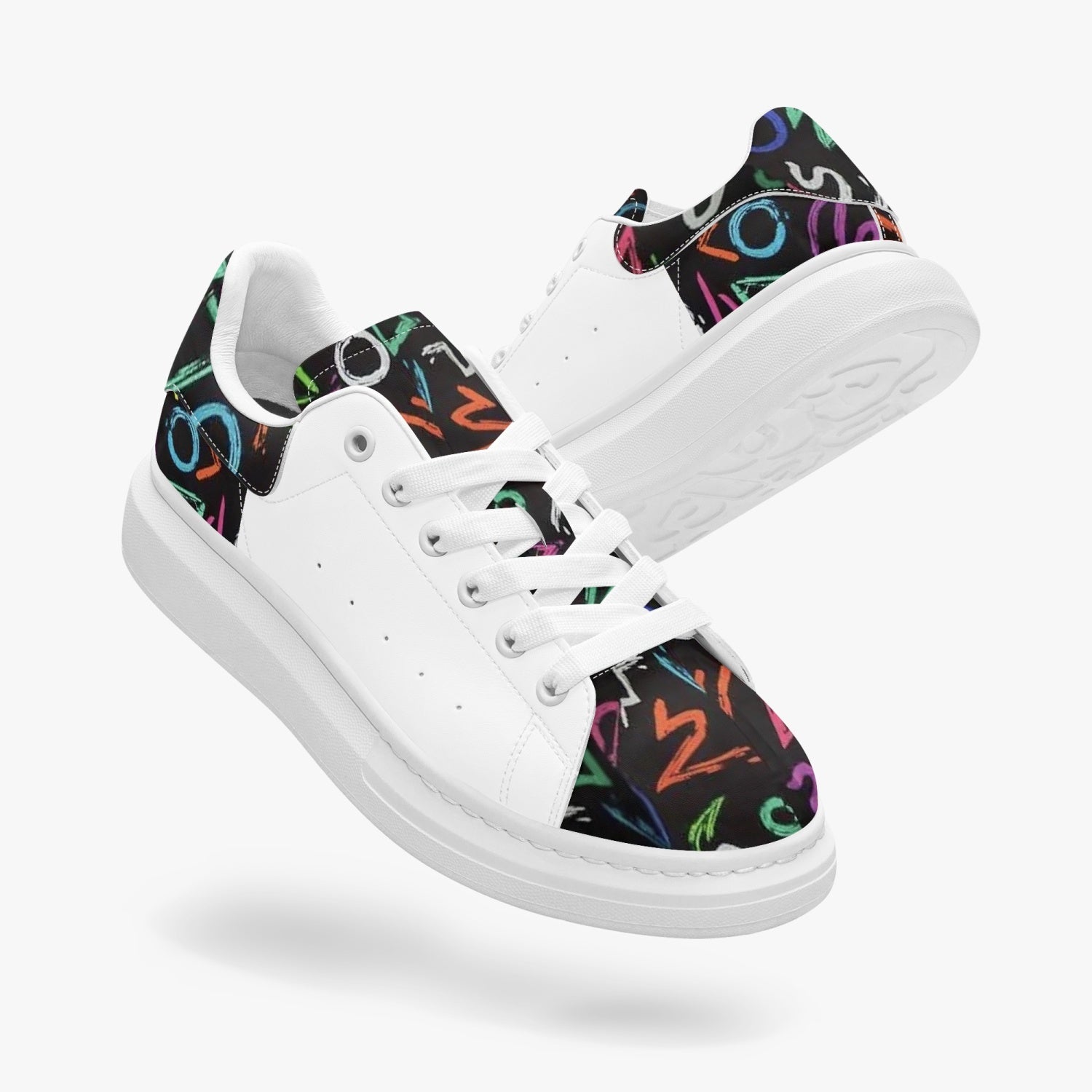 FZ Unisex. Leather Oversized Sneakers JetPrint