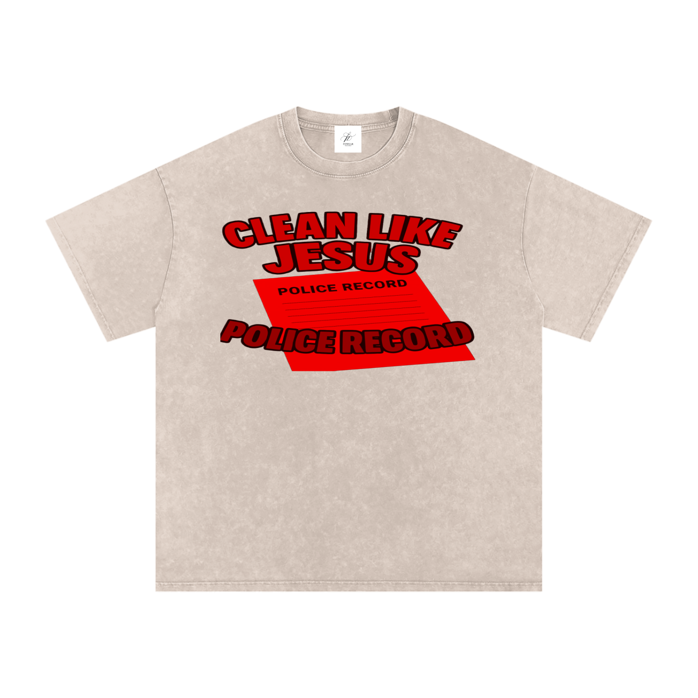 FZ Unisex Acid Wash Oversize Tee
