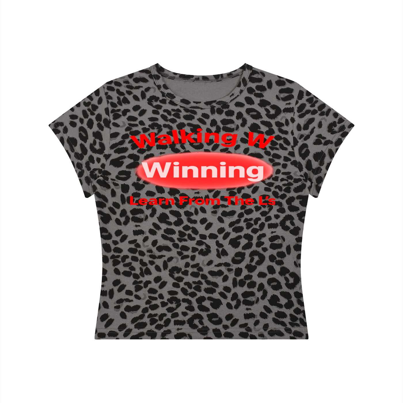FZ Women’s Leopard Print Winning Crop Tee