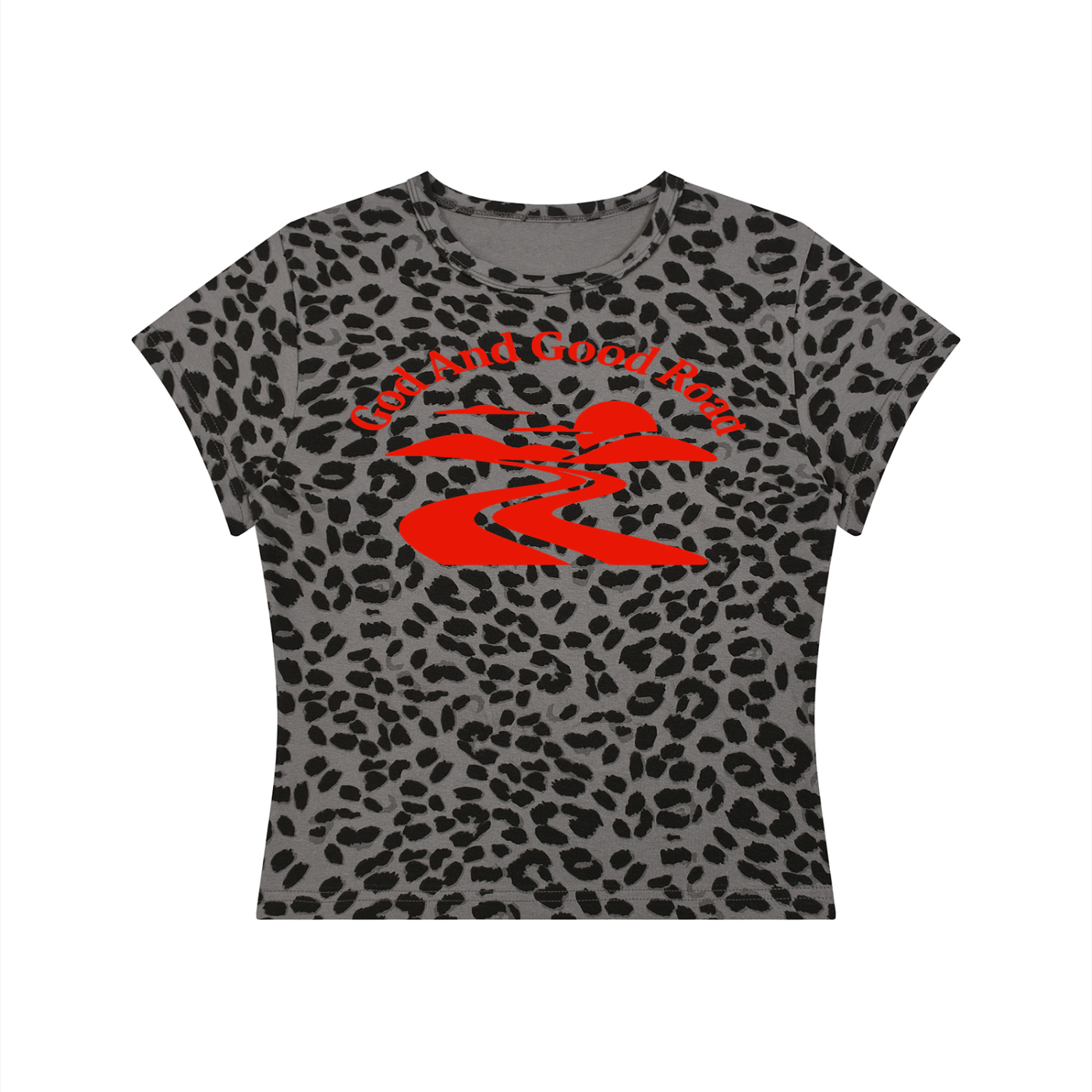 FZ Women’s Leopard Print Good Road Crop Tee
