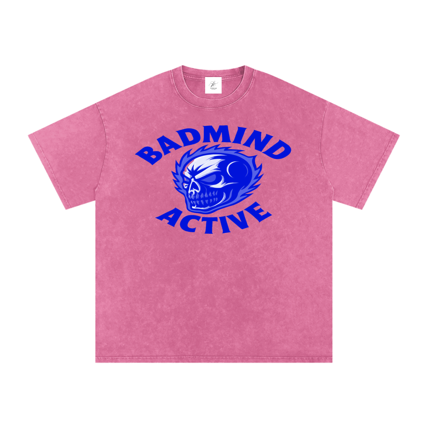 FZ Unisex Acid Wash Badmind Oversize Tee