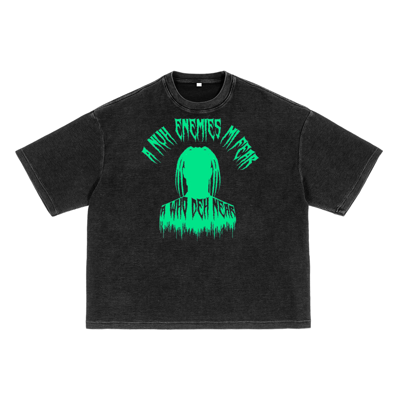 FZ Unisex Waffle-Texture Washed Boxy Tee