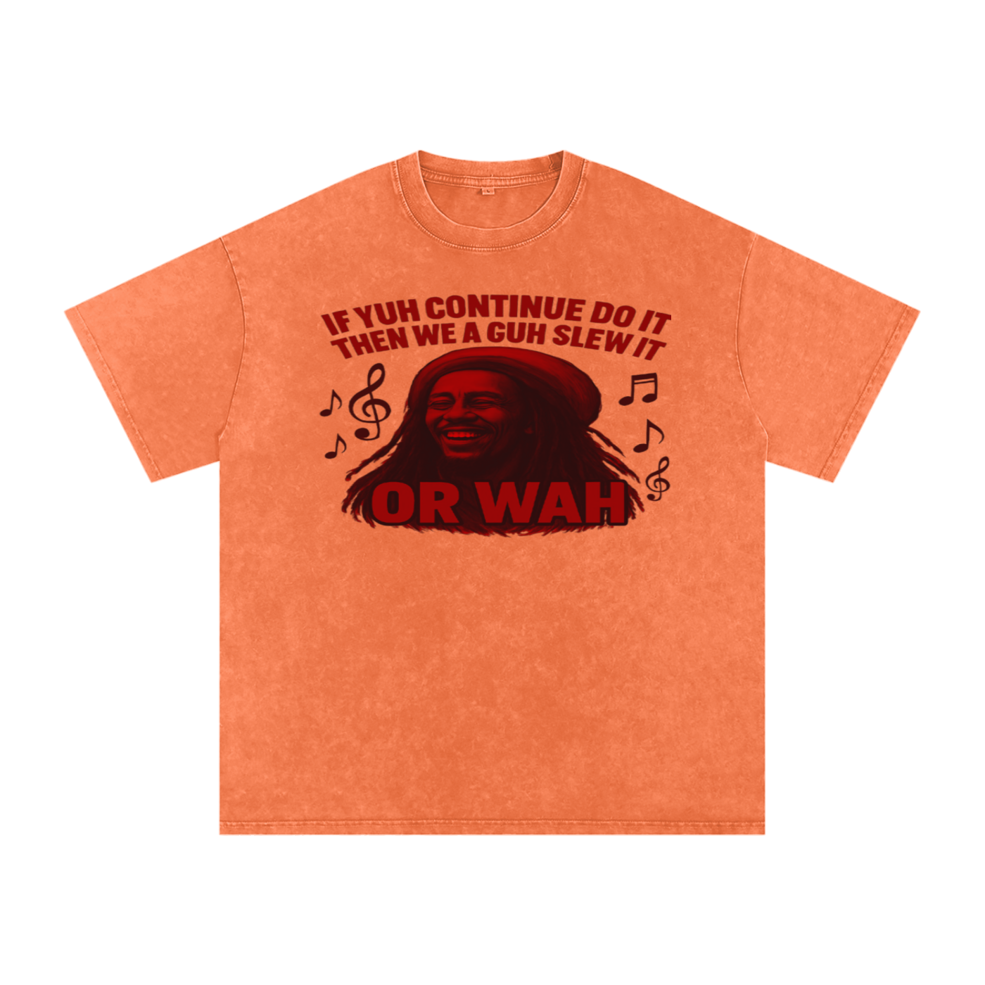 FZ Unisex "Or Wah" Acid Wash Oversize Tee