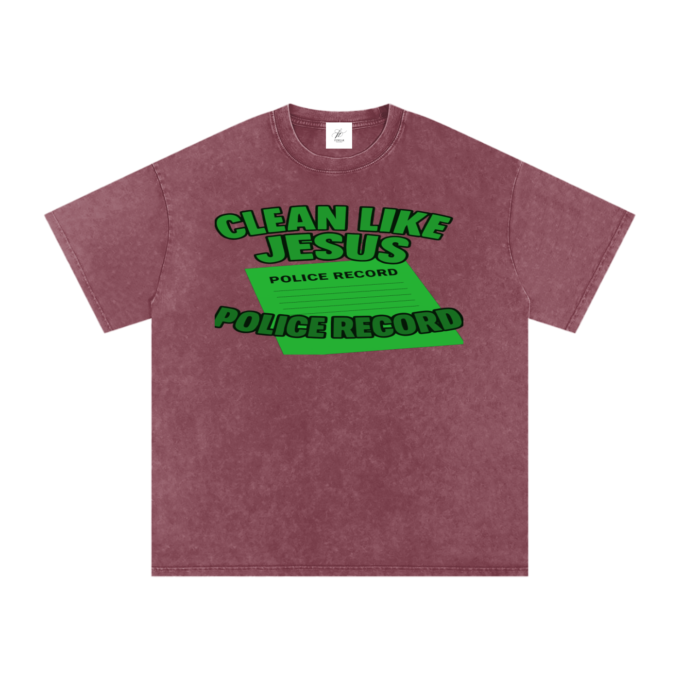 FZ Unisex Acid Wash Oversize Tee