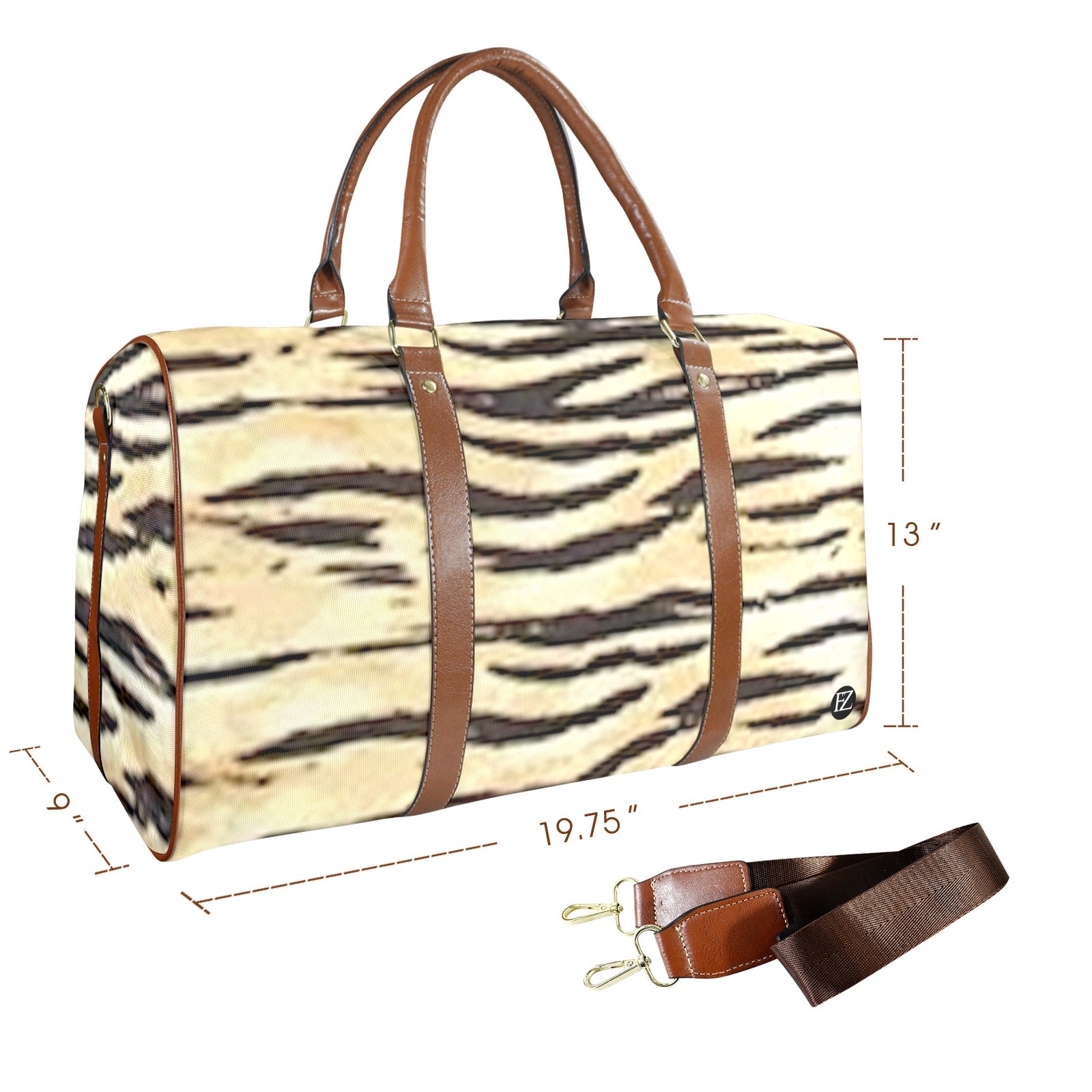 FZ Tiger African Print large Travel Bag - FZwear