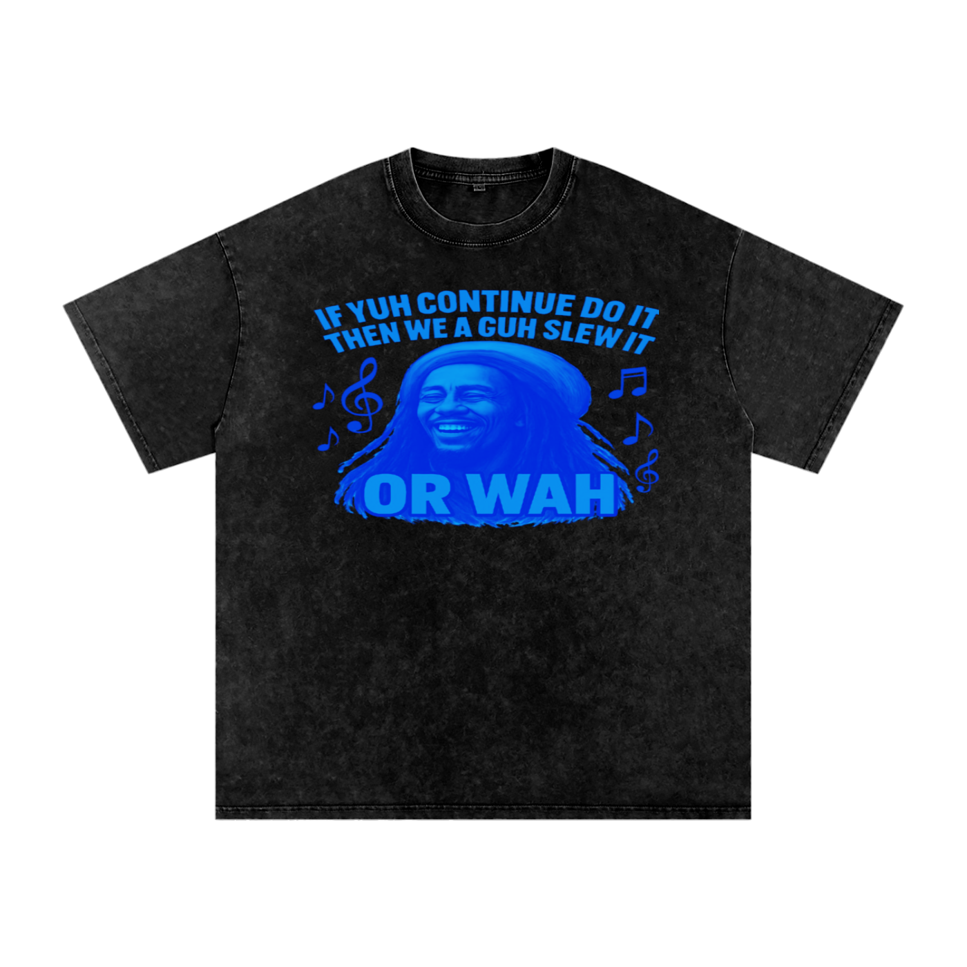 FZ Unisex "Or Wah" Acid Wash Oversize Tee