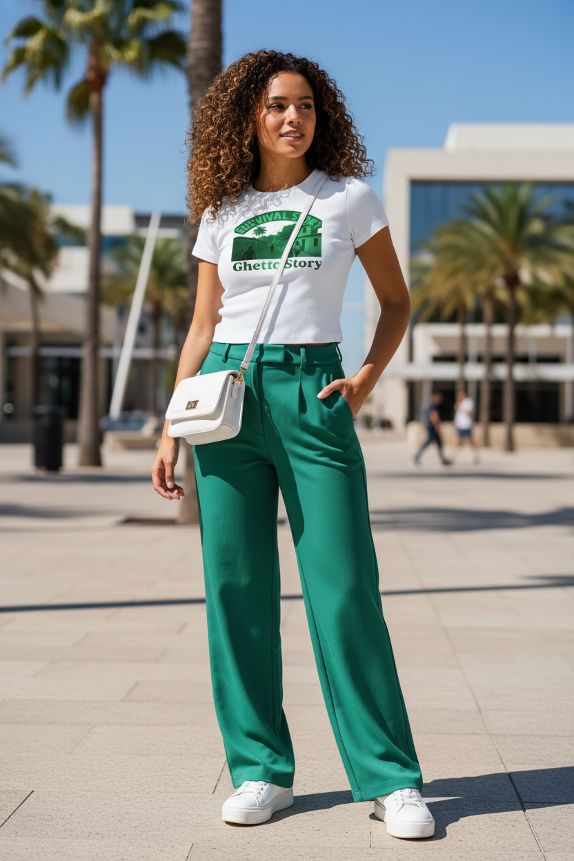 Ghetto Story Green - White Lifestyle