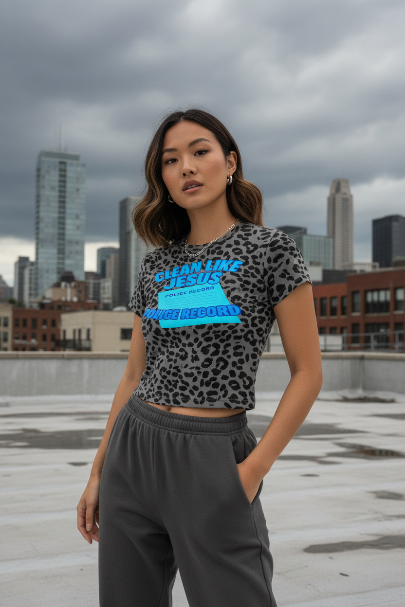 Gray Clean Jesus Tee - Rooftop