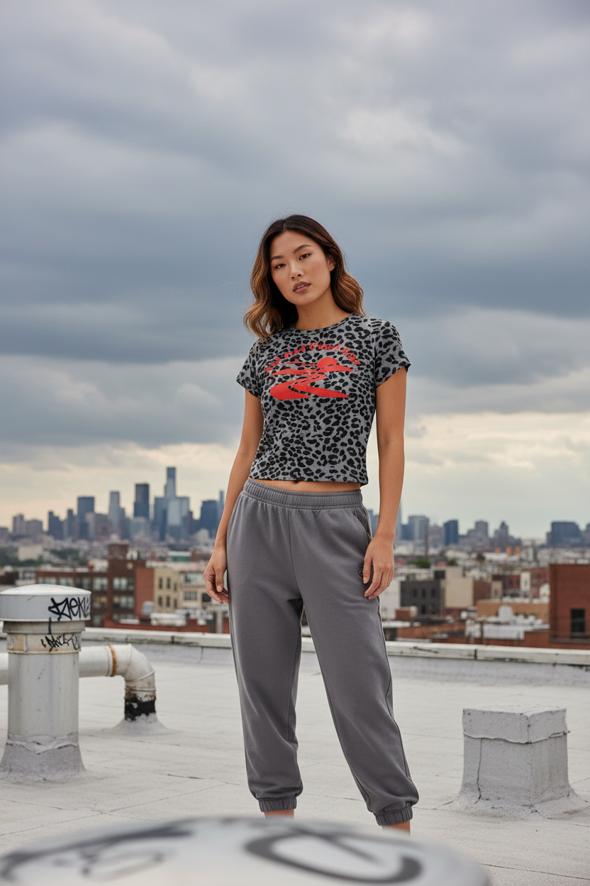 Gray Good Road Tee - Rooftop
