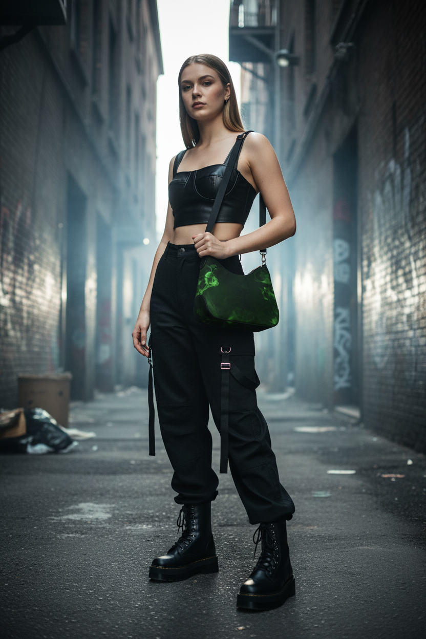 Green Smoke Bag - Alley