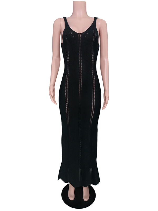 FZ Women's backless sexy hip-wrapped knitted Swimsuit cover-up - FZwear