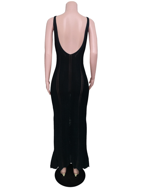 FZ Women's backless sexy hip-wrapped knitted Swimsuit cover-up - FZwear